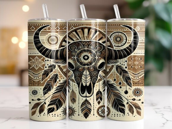 Boho Western Cow Skull Tumbler Wrap Review
