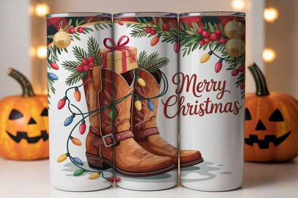 Cowboy Christmas Boots Tumbler Wrap Review