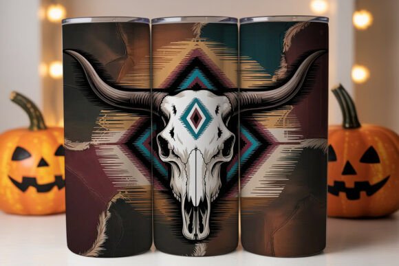 Longhorn Skull Western 20oz Tumbler Wrap Review