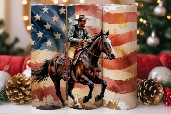 Patriotic Cowboy Horse Tumbler Wrap Review