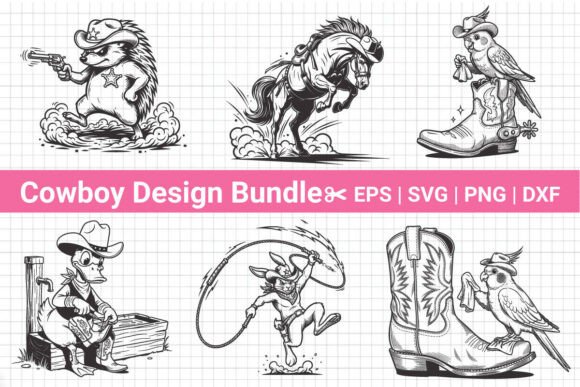 Real-World Review of the Cowboy Animal Clipart Bundle