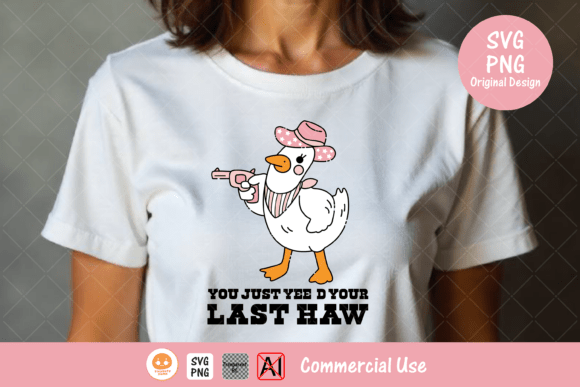 Review: T-Shirst Duck Cowboy American Cute6