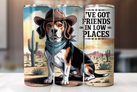 Reviewing the Funny Cowboy Beagle Dog Tumbler Wrap for Real Embroidery Projects