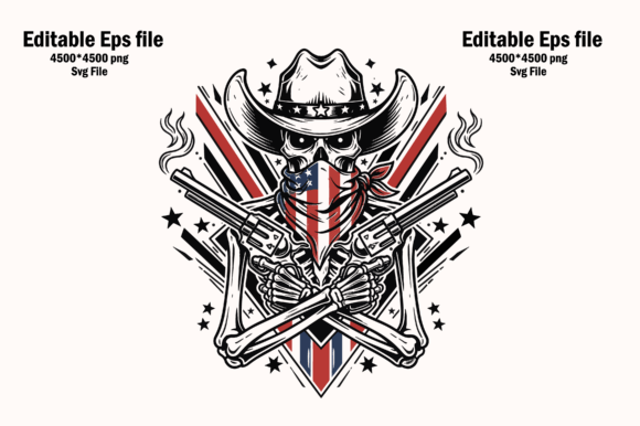 Skeleton Cowboy with Crossed Revolvers Review for Real Projects