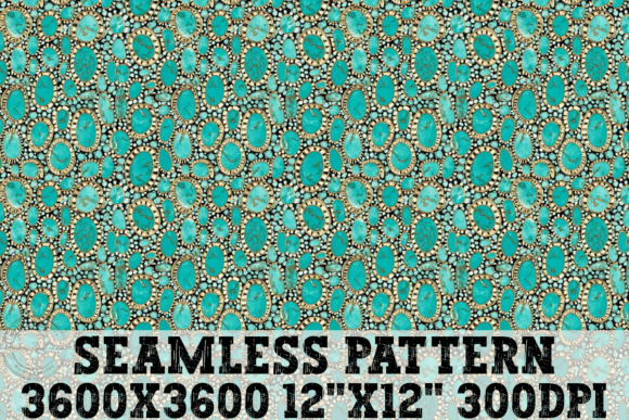 Turquoise Western Gems Seamless Pattern Review