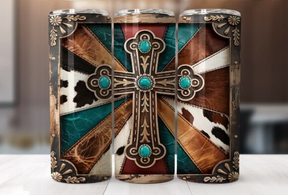 Western Faith Cross Tumbler Wrap Design Review