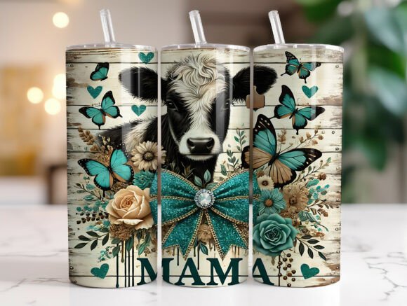 Western Mama Cow Butterfly Tumbler Wrap Review