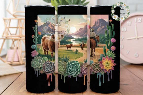 Western Sunset Cow Tumbler Wrap Review